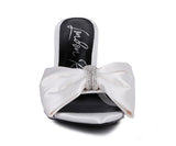 High Tea Jewel Strap Satin Sandal