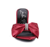 High Tea Jewel Strap Satin Sandal