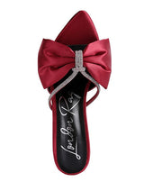 High Tea Jewel Strap Satin Sandal