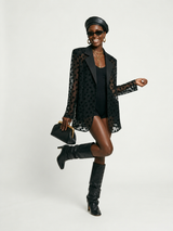 Daring Lace Patchwork Blazer