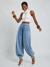 Boundless Pleated Denim Pants