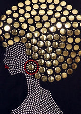 Studded Afro T-Shirt - Impulsive Fashion