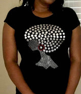 Studded Afro T-Shirt - Impulsive Fashion