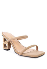 DOWNTOWN EXPERIMENT HEEL SLIDE SANDALS