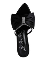 High Tea Jewel Strap Satin Sandal