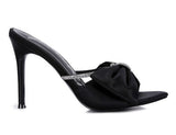 High Tea Jewel Strap Satin Sandal