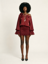 Divine Off-Shoulder Mini Dress