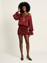 Divine Off-Shoulder Mini Dress