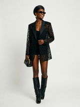 Daring Lace Patchwork Blazer