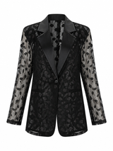 Daring Lace Patchwork Blazer