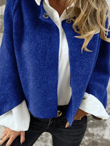 Khaki fuzzy knit cardigan with dropped shoulders, plus size cozy sweater by Impulsive Fashion