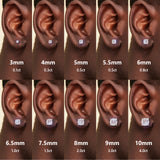 Moissanite Stud Earrings for Women & Men, D Color VVS1 Certified Moissanite, 925 Sterling Silver / 14K Gold Plated