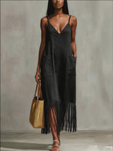 Wild Heart Fringe Maxi Dress | Impulsive Fashion