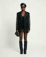 Daring Lace Patchwork Blazer