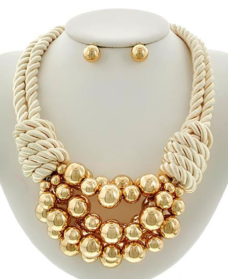 Golden Rope Necklace Set - Impulsive Fashion