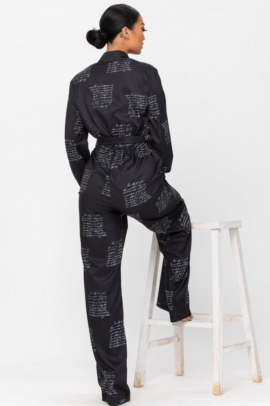 Hot Off The Press Jumpsuit - Black - Impulsive Fashion