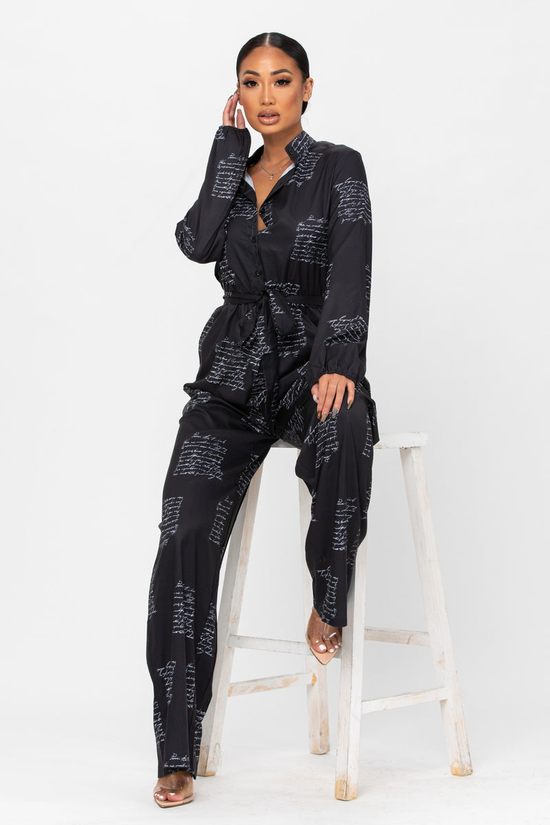 Hot Off The Press Jumpsuit - Black - Impulsive Fashion